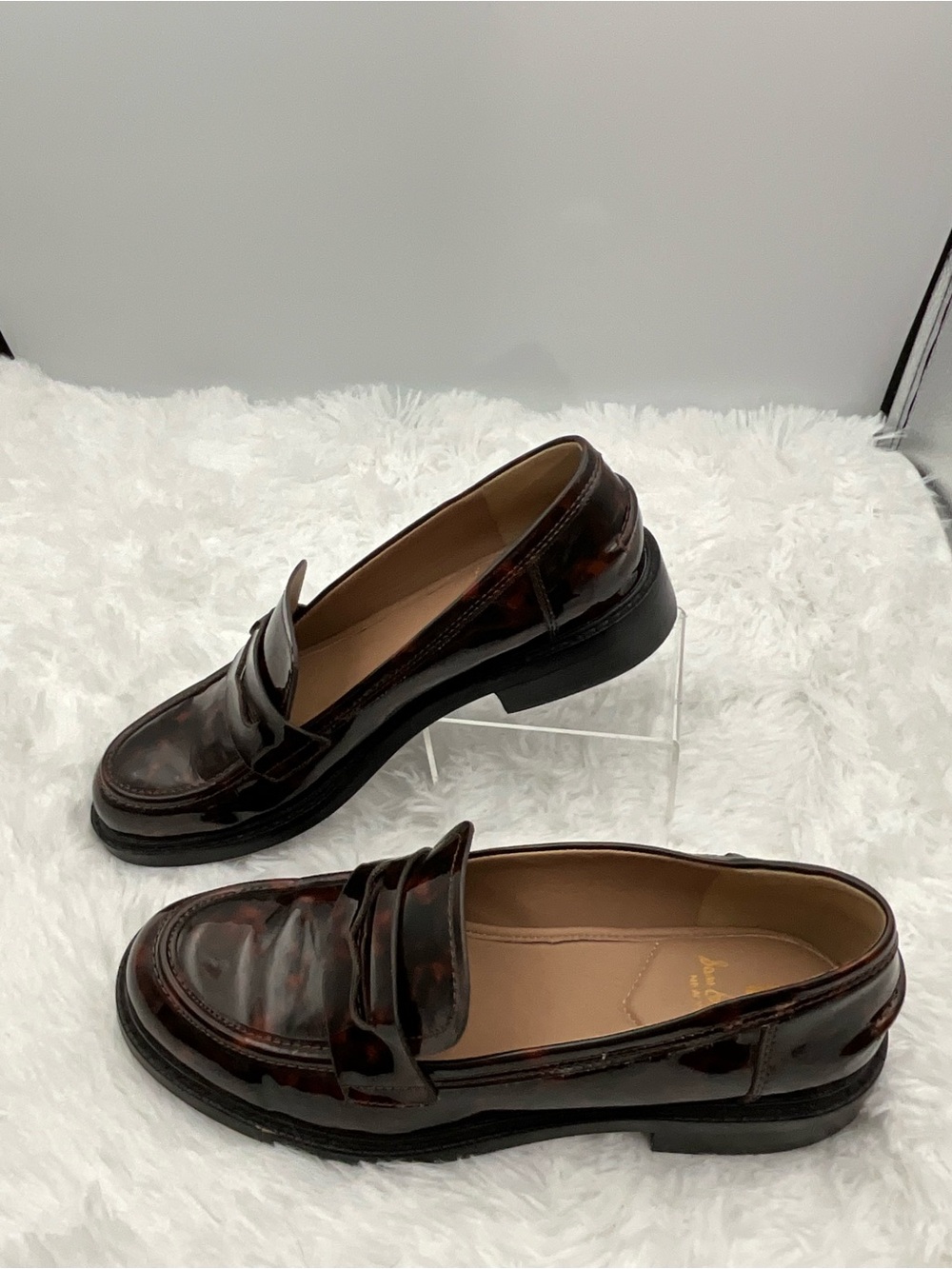 Sam Edelman Loafers Size Brown and Black Colin Tortoiseshell Print - Picture 8 of 10